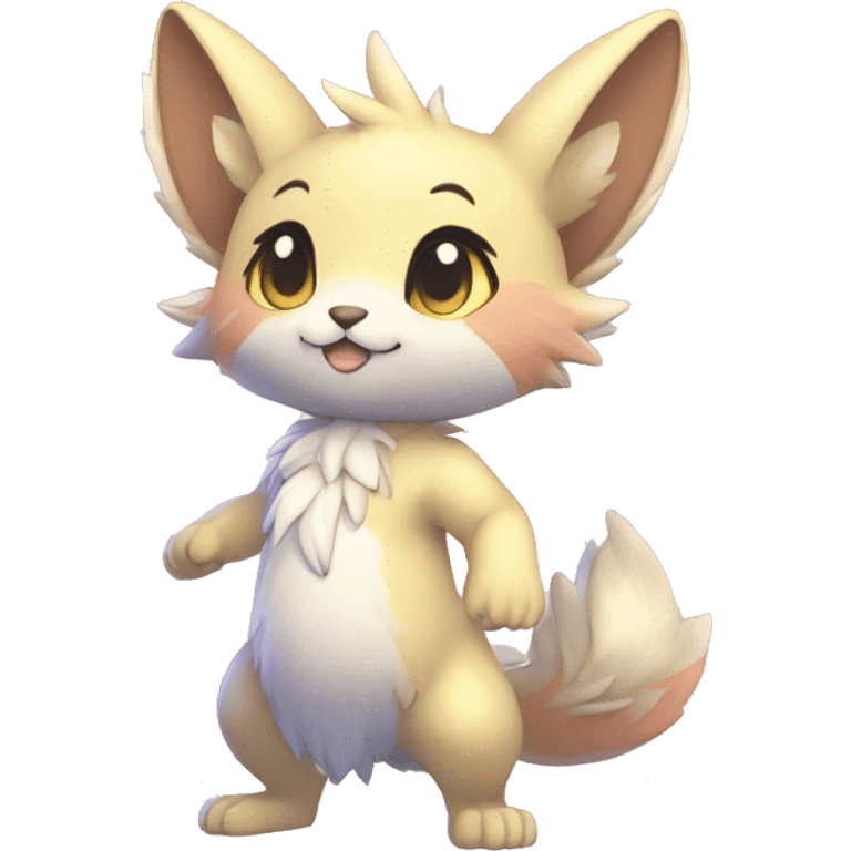 Anthro-Pastel-Fur-Sona-Chibi-Shiny-Fakémon full body emoji