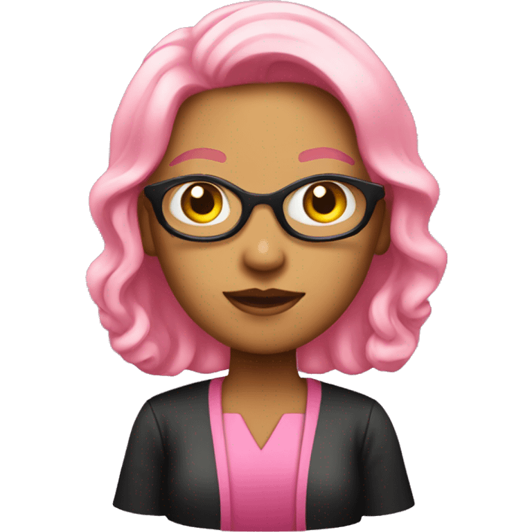 Woman judge pink clothes emoji