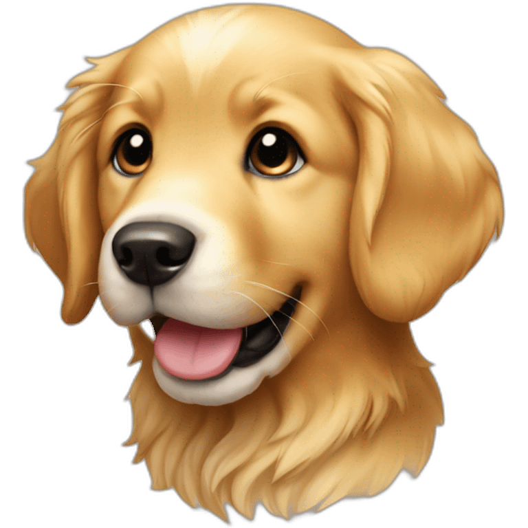 Golden retriever puppy emoji