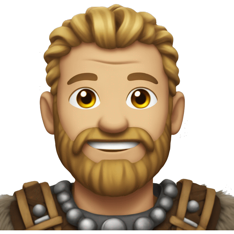 Viking smiling Evilly  emoji