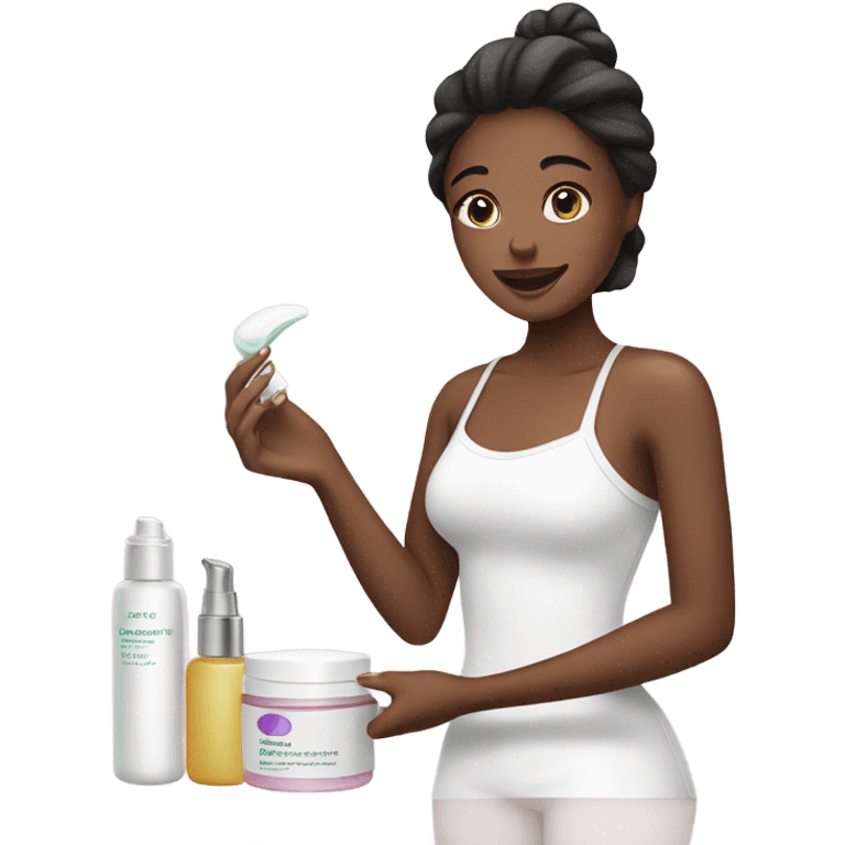 Girl with Skincare emoji