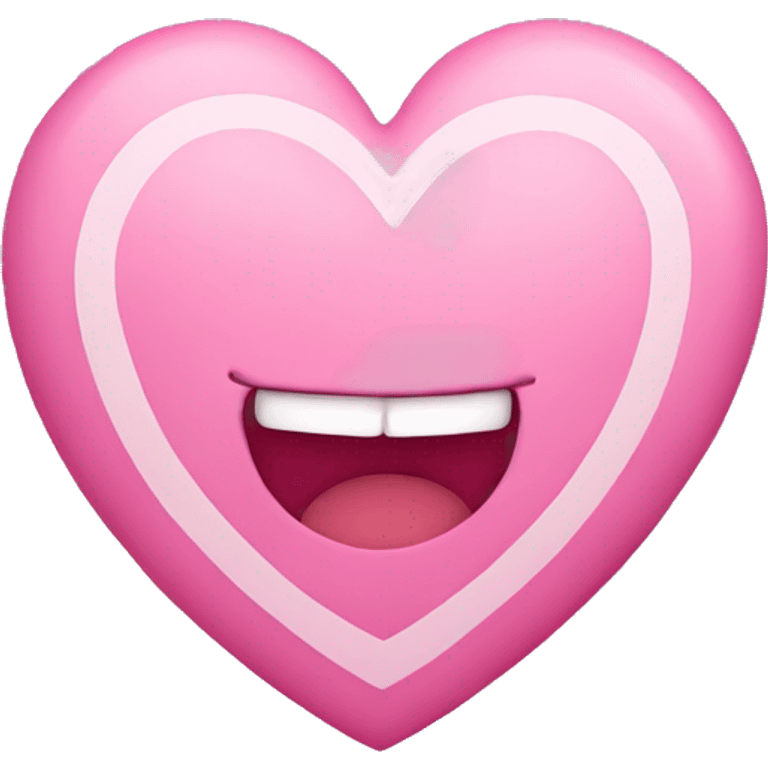 Pink heart with M emoji