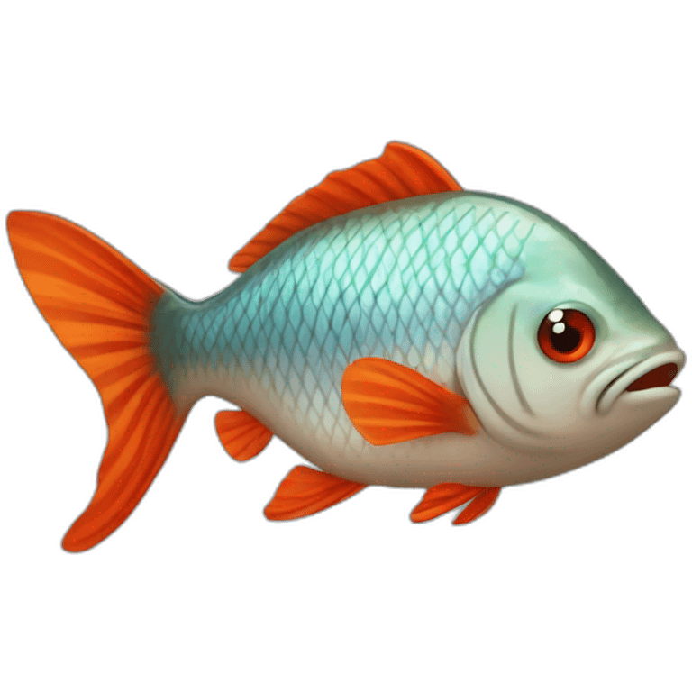 Poisson rouge qui pleure  emoji