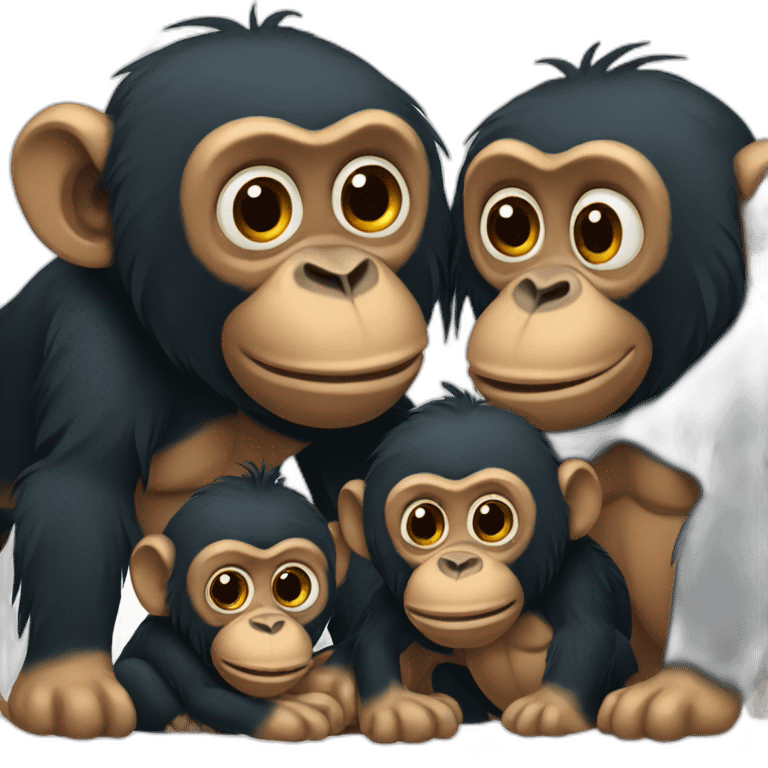 bonobo family emoji