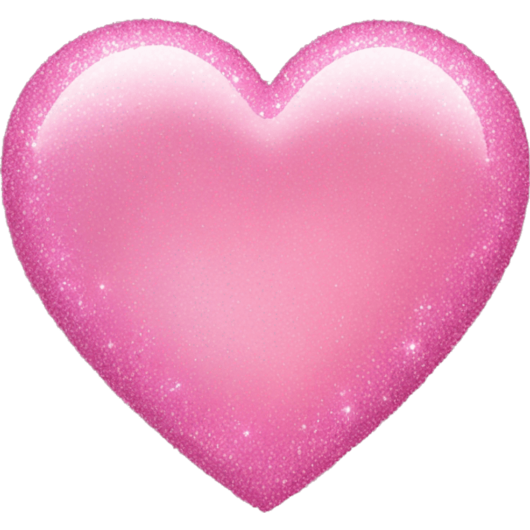 Glittery pink heart  emoji