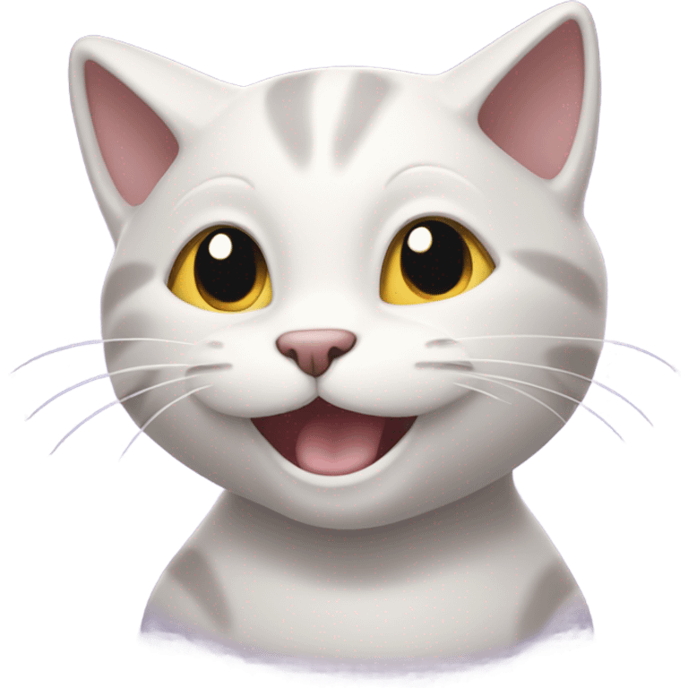 lavender cat emote laughing emoji