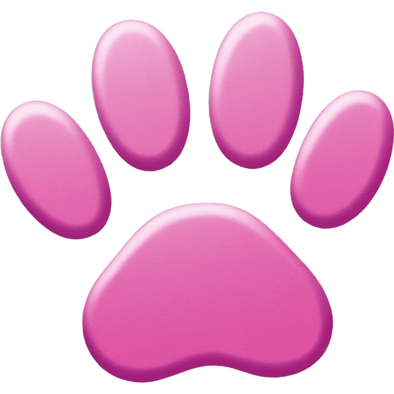 Pink paw prints emoji