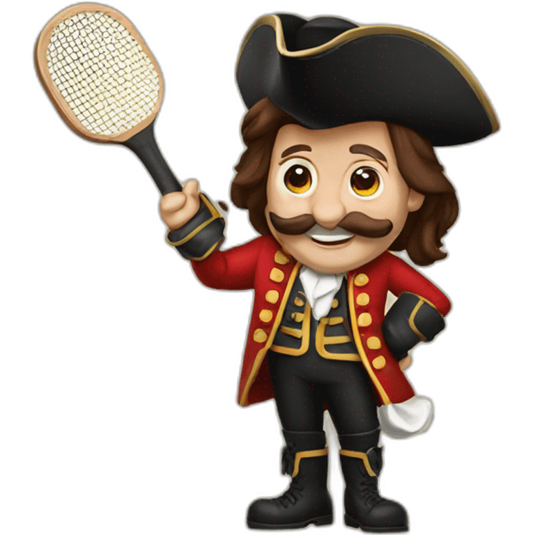 Captain hook with ping pong paddle emoji