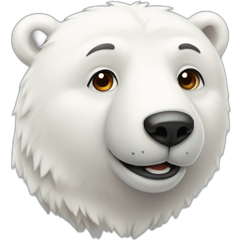 cute polar bear emoji