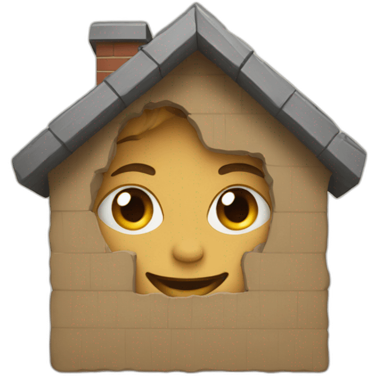 kids inside a house emoji