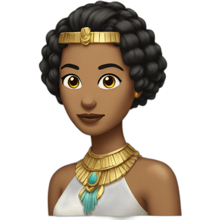 Egiptian princess short hair emoji