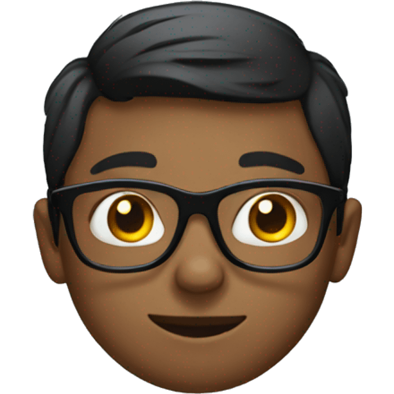 boy with black glasses emoji