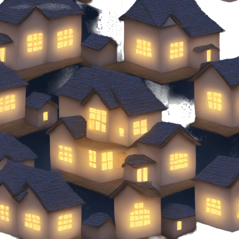 Lighted house emoji