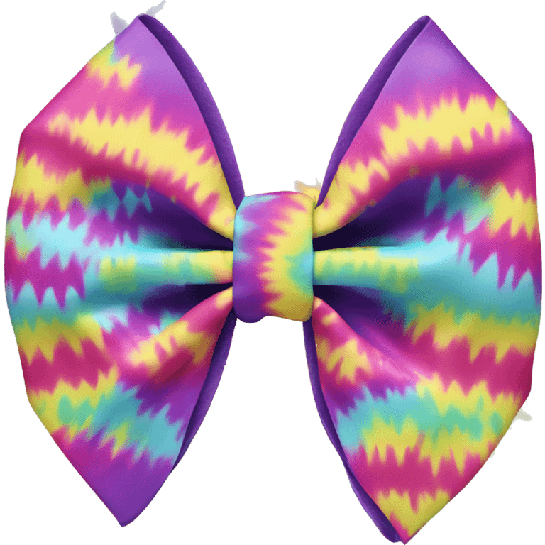 Tie dye bow emoji