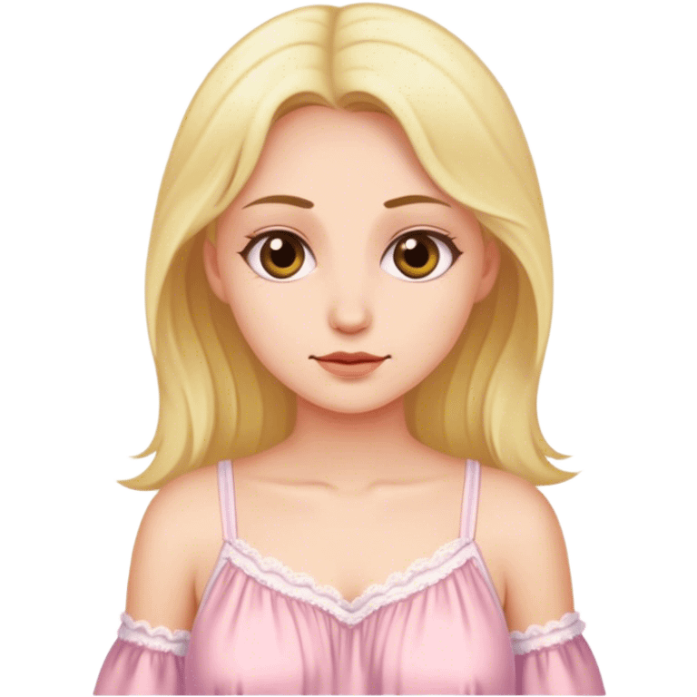 Woman in nightgown  emoji