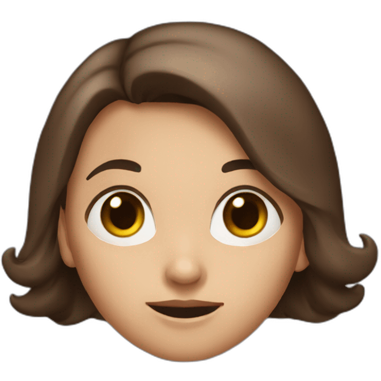 Witch with short brown hair emoji