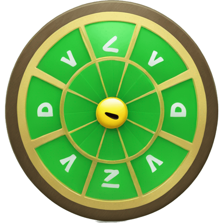 green spin wheel and win emoji