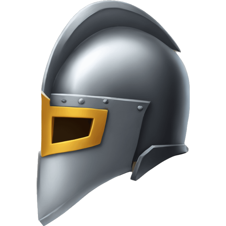 Knight’s helmet, side profile emoji