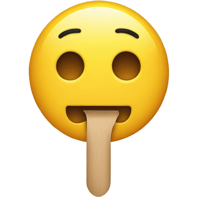 Emoji face with a peg on nose emoji