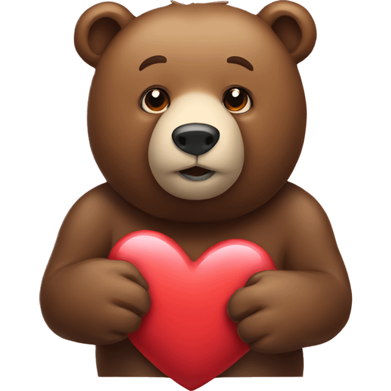 Bear with a Heart  emoji