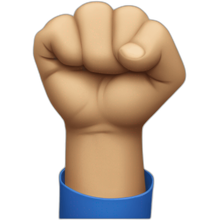 shaking fist as USPS ground advantage emoji