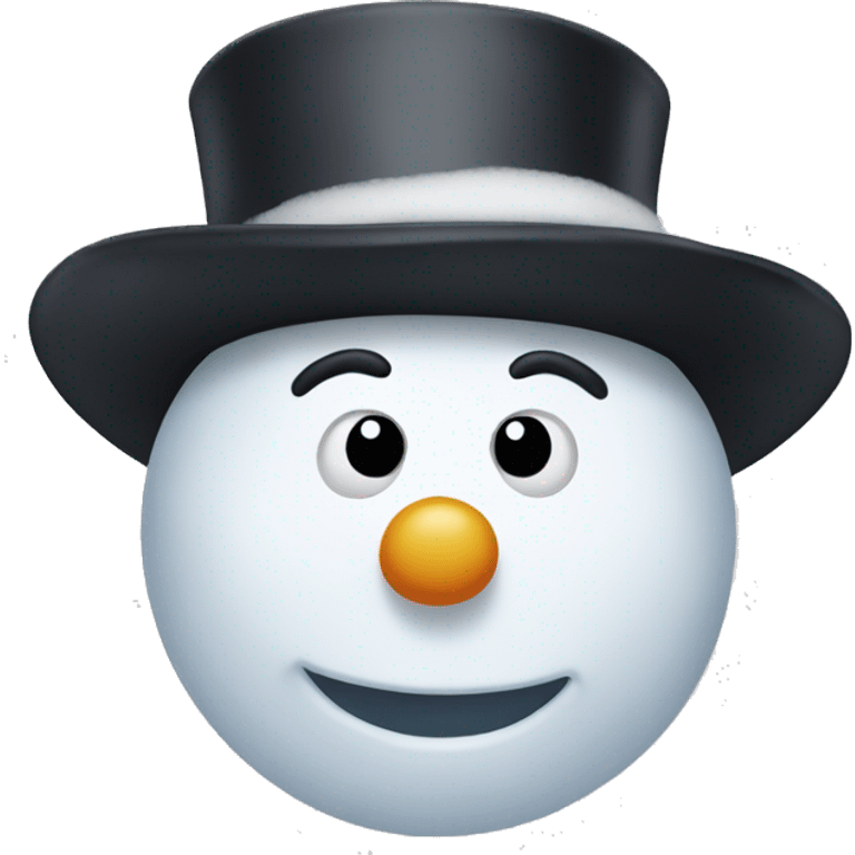 Coquette snowman emoji