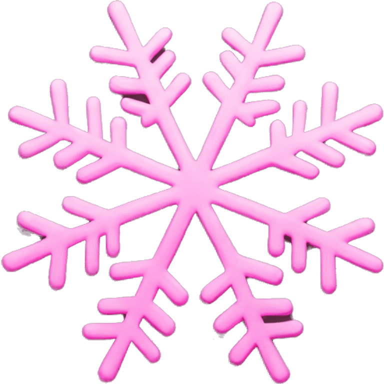 Pink snowflakes  emoji