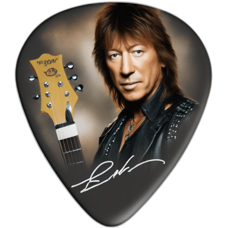 Richie sambora signature guitar pick emoji