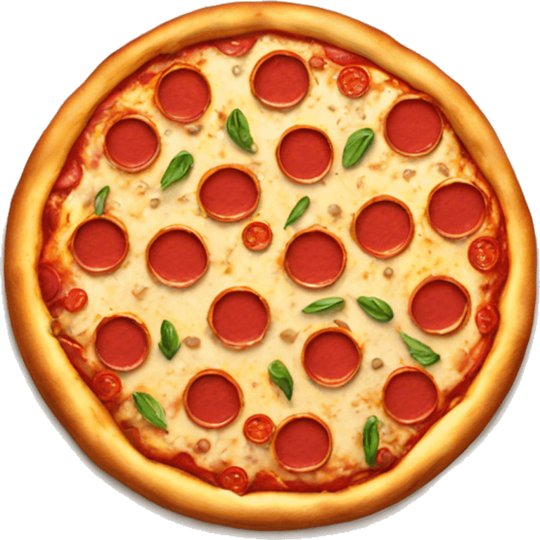 A delicious pizza emoji emoji