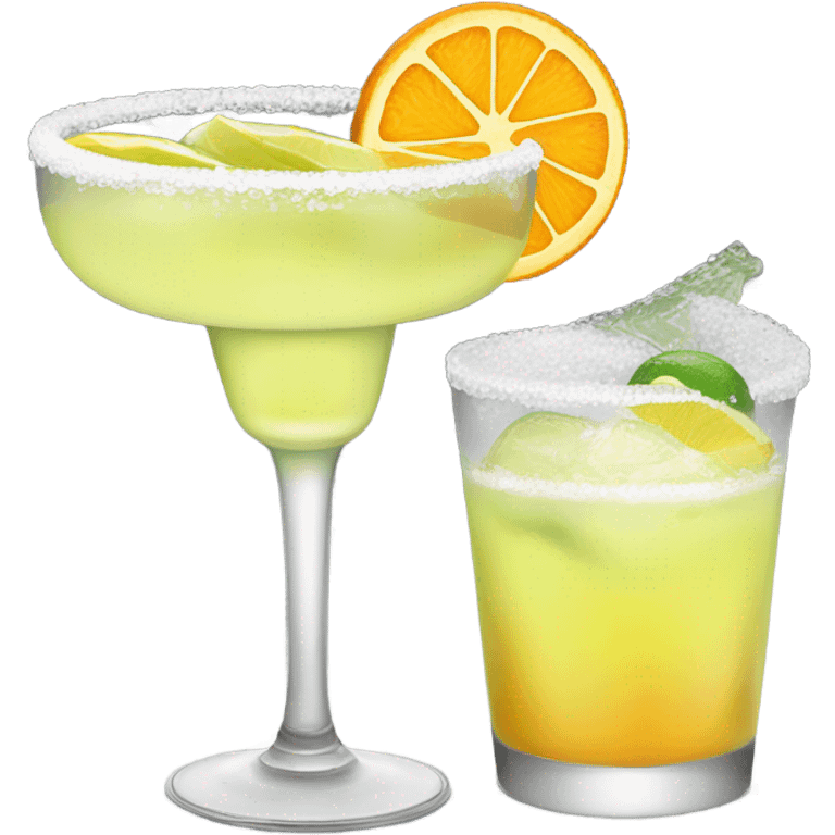 Margarita with orange and lemon  emoji