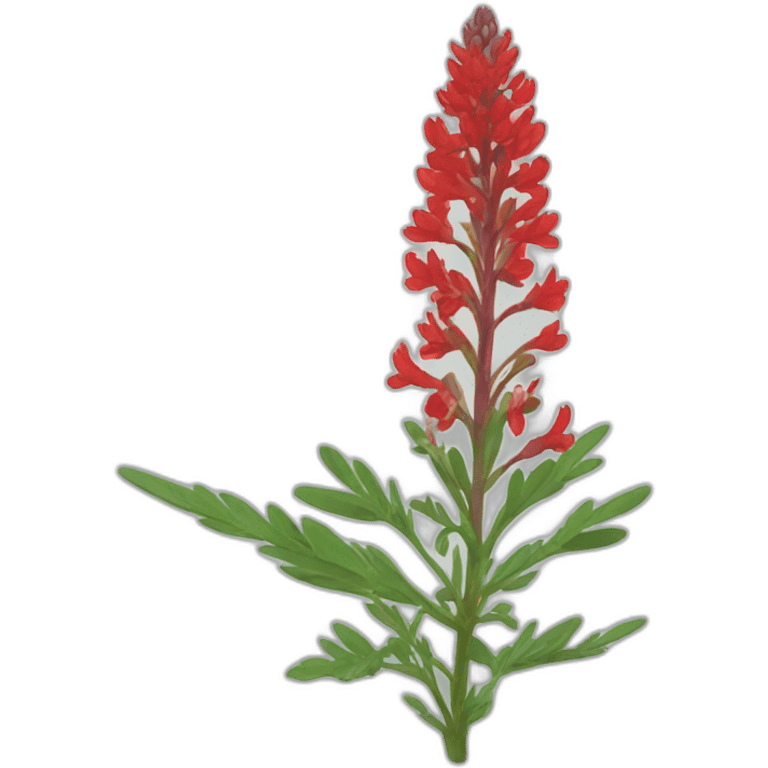 red lupine emoji