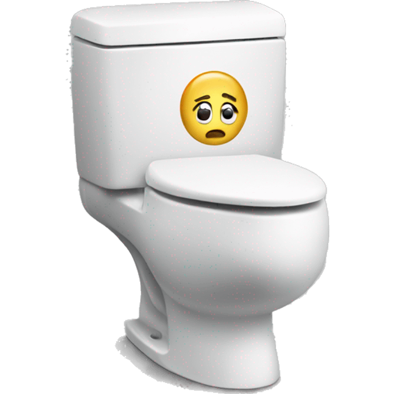 toilet with protruding head emoji