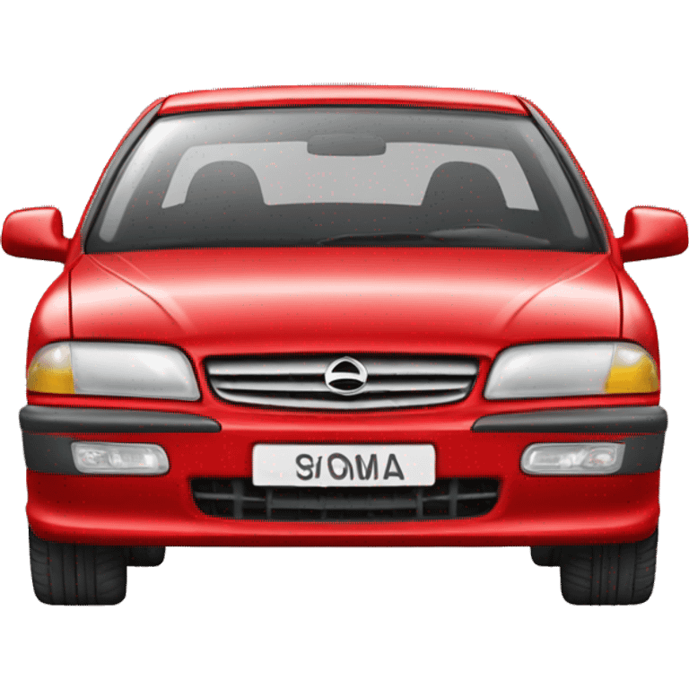 red car opel omega  emoji