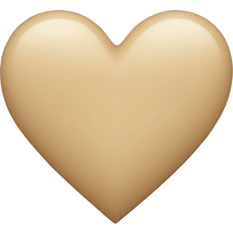 Beige heart  emoji