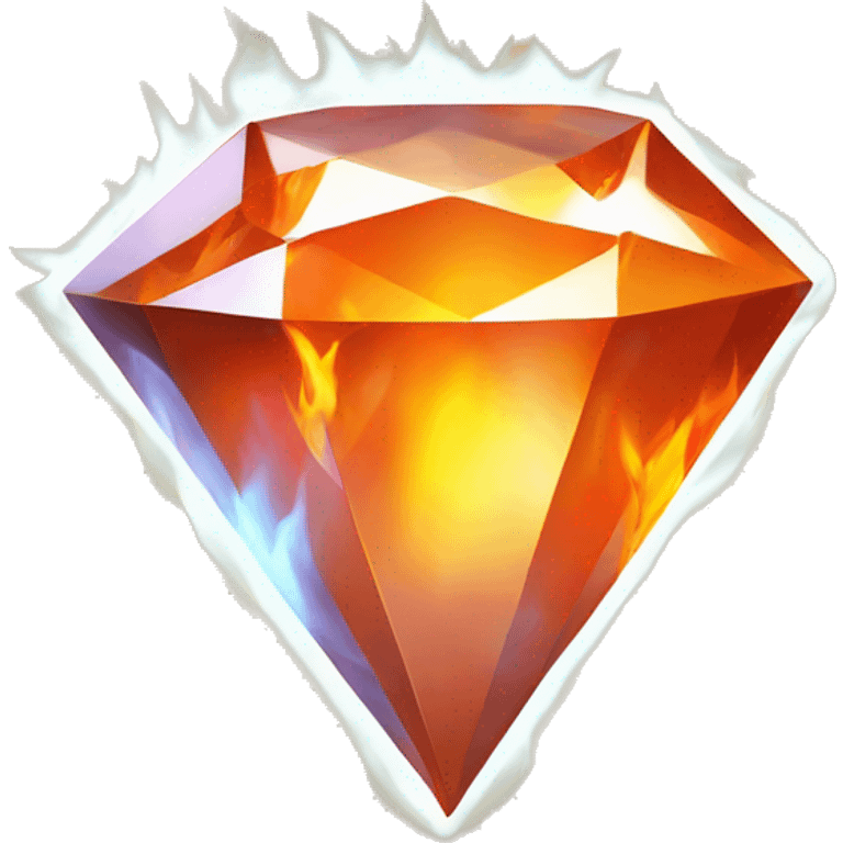  orange diamond on fire that is 🫠 gaming YouTube channel logo  emoji