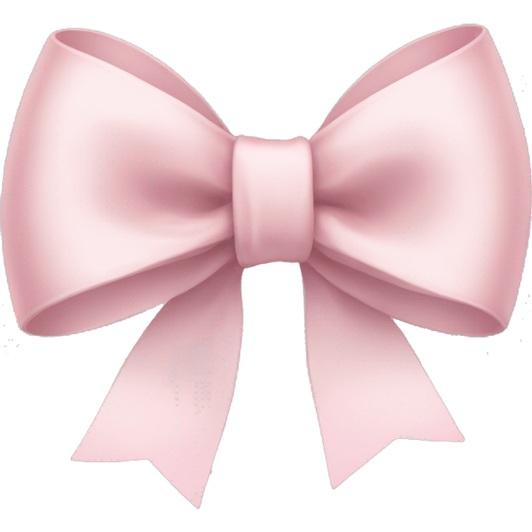 Pale pink ribbon bow emoji