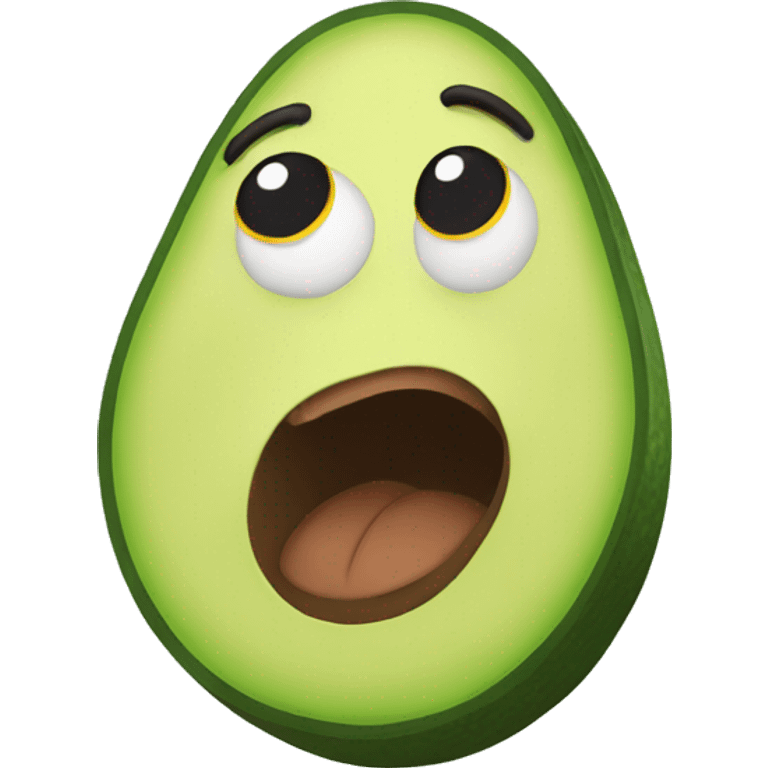 avocado with pumped hands emoji