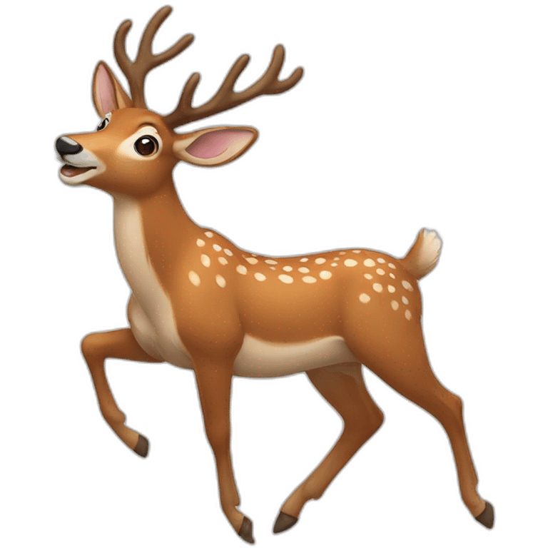 Dancing deer emoji