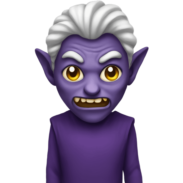 purple evil ey emoji