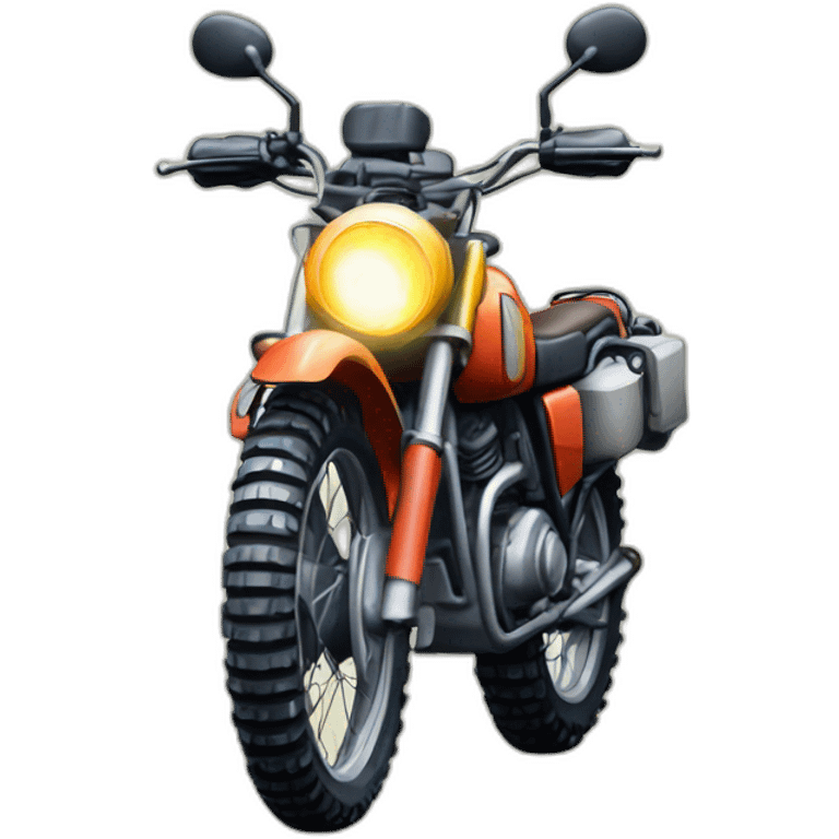 Old enduro motorbike emoji