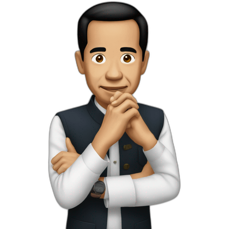 jokowi-hold-two-hands emoji