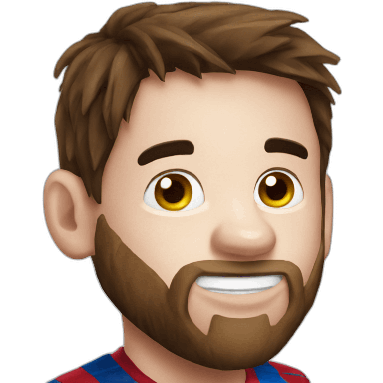 Messi with goat horn emoji