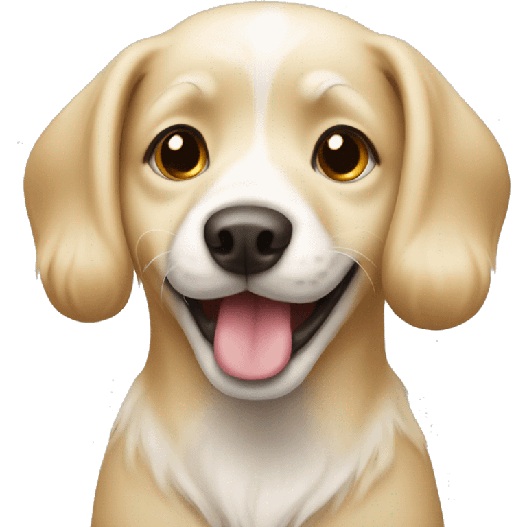 Cute blonde doggie  emoji