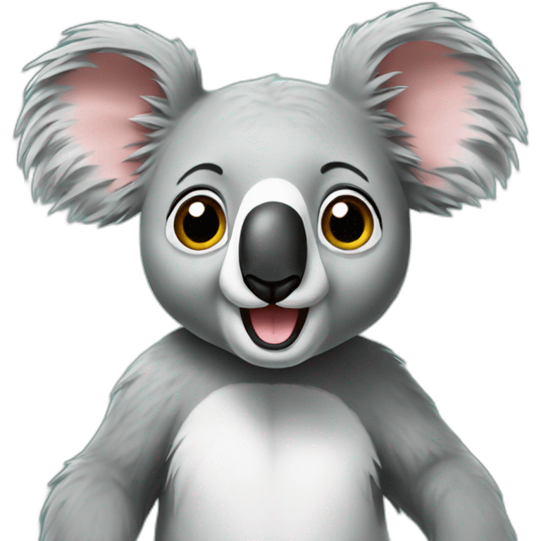 Koala crazy emoji