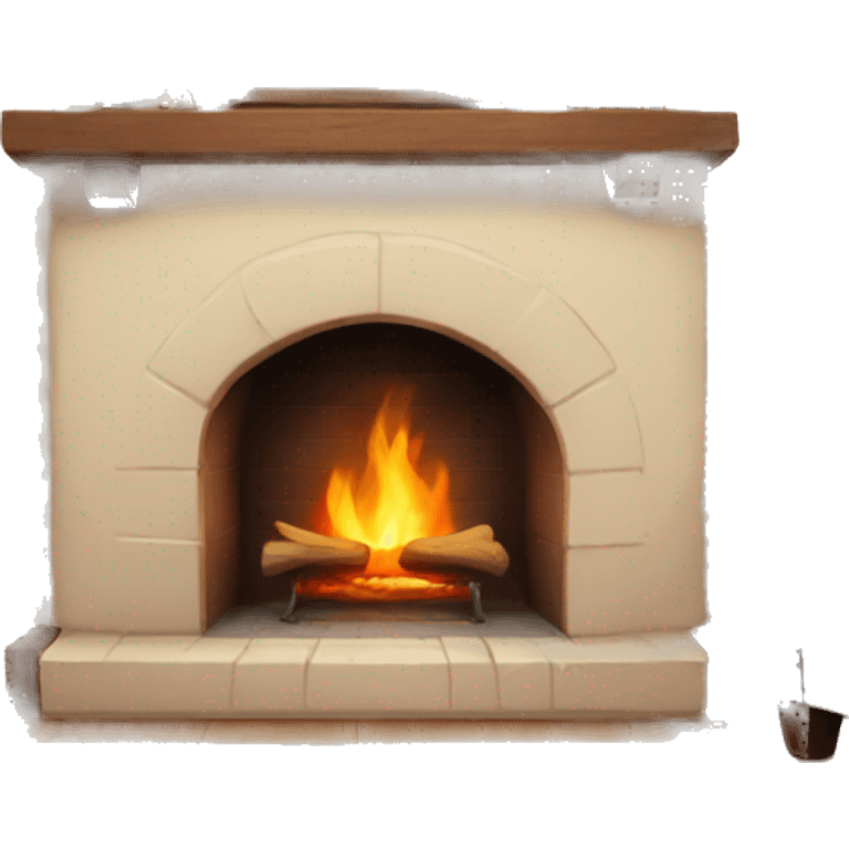 Cozy fireplace emoji