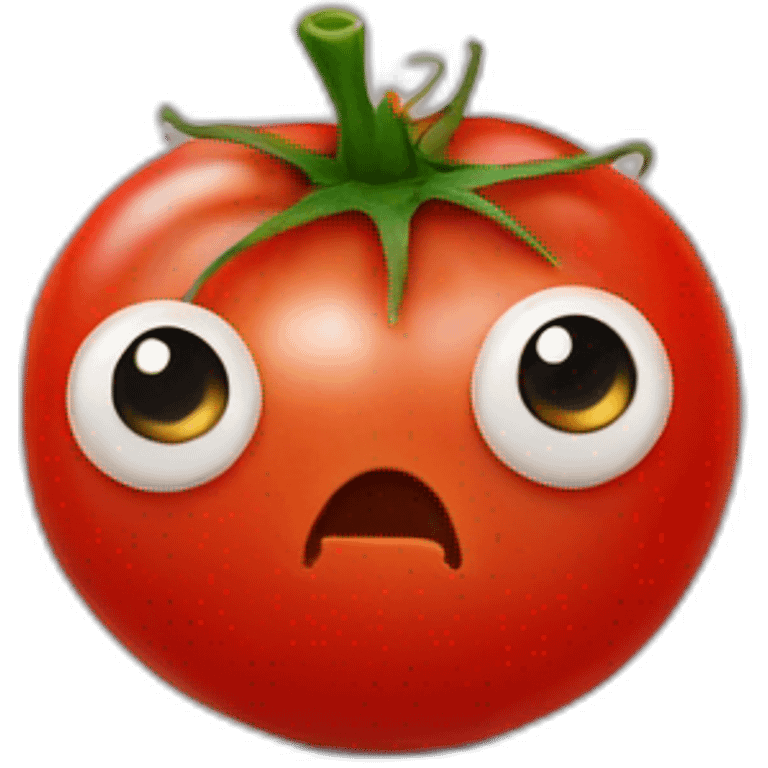 tomato with googly eyes emoji