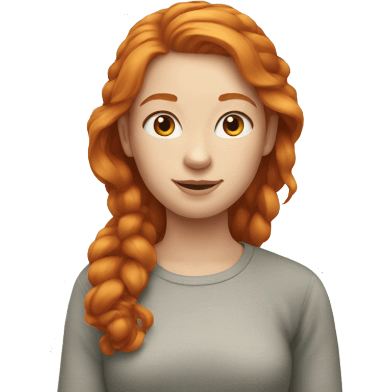 Ginger beautiful girl emoji