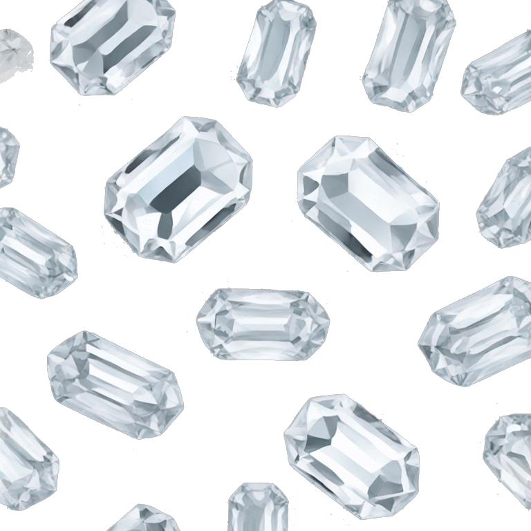 Emerald cut diamond  emoji