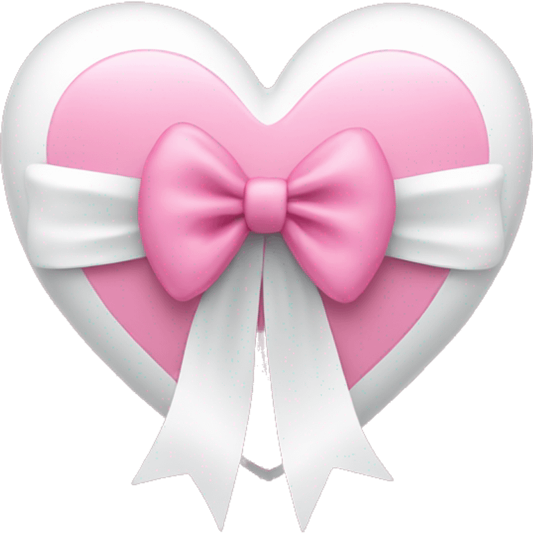 pink heart with white bow emoji