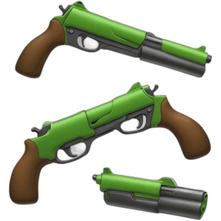 Pistolet Vert iphone emoji